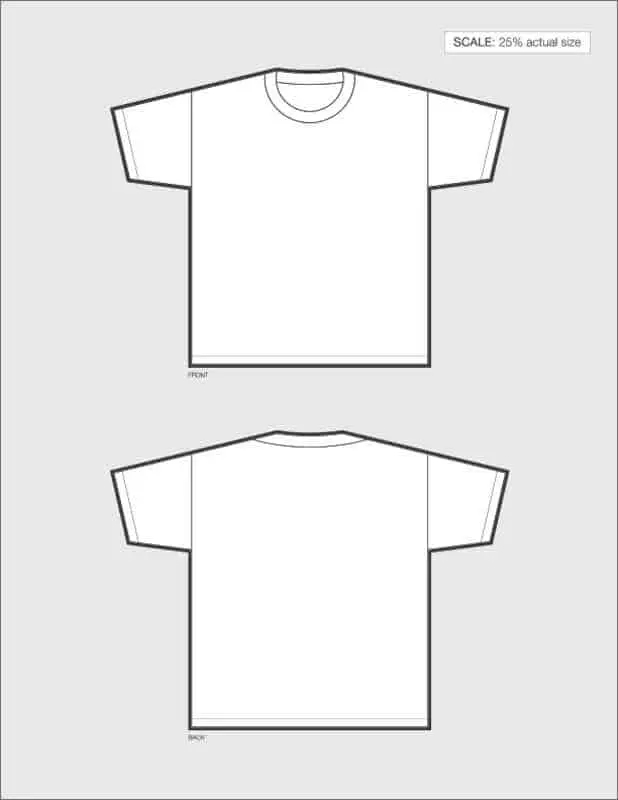 1-Page T-Shirt Design Template