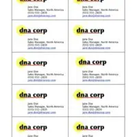 10-Up Business Cards with Logo 10-Up Business Cards with Logo