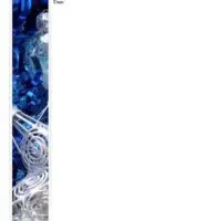 2-Page Blue Christmas Stationery