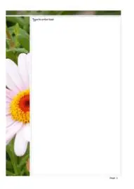 2-Page Daisy Photo Stationery 2-Page Daisy Photo Stationery
