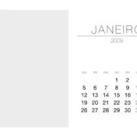 2009 Monthly Calendar Set with Left-Hand Photo