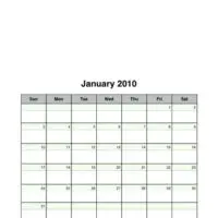 2010 Portrait-Oriented Monthly Calendar Sheets 2010 Portrait-Oriented Monthly Calendar Sheets