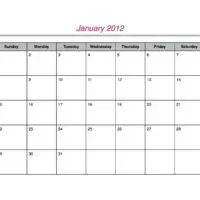 2012 Basic Landscape Monthly Calendar Set
