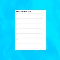 2025 Portrait Weekly Calendar Template for Pages