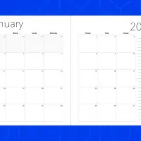 2026 2-Page Monthly Calendar Template for Pages 2026 2-Page Monthly Calendar template for Pages