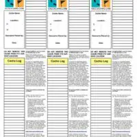 3-Up Mini Geocache Log with Instructions