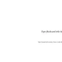 3x5 Flashcards Title