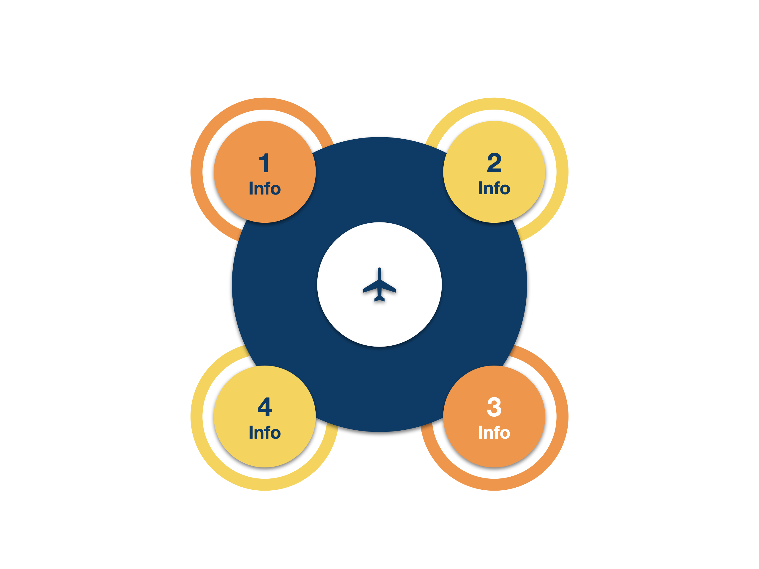 4 Step Circle Graph Keynote Template