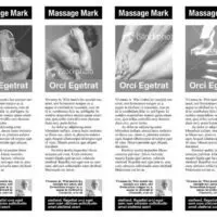 4-Up Black and White Bookmarks