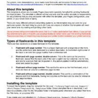 5x7 Flashcards Instructions