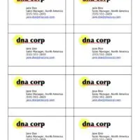 8-Up Business Cards with Logo (Avery #8373)