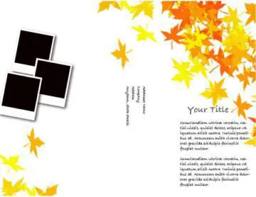 Autumn Leaves Trifold Brochure Title