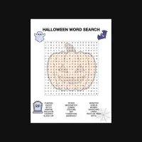 Halloween Word Search Template for Pages Halloween Word Search Template for Pages