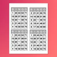 Bingo Card Template for Pages