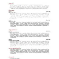 Black and Red Single-Page Resume