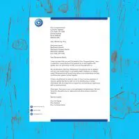 Blue Line Letterhead Template for Pages Blue Line Letterhead-1-Website