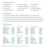 Blue Radio Box Resume