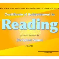Bright Yellow Student Certificate