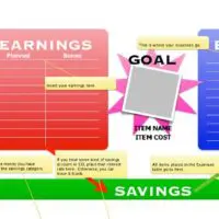 Budget Planning Worksheet with Photo Goal