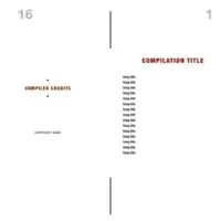 CD Case Booklet with Lyrics Title and Credits