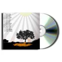 CD Jewel Case Track Sheet with Tree Background