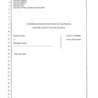 California Legal Transcript