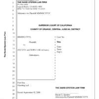 California Legal Transcript with Cover Pages