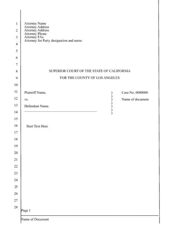 California Legal Transcript