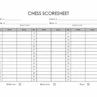 Chess Scorecard Chess Scorecard