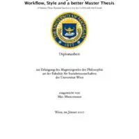 Collegiate Thesis Paper (German) Cover Page