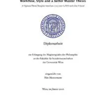 Collegiate Thesis Paper with Quotes (German) Cover Page
