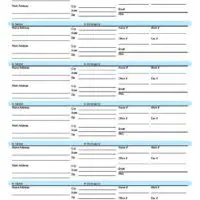 Contemporary Address Book with Blue Accents