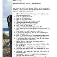 Daily Personal Spiritual Journal with Beach Accents Daily Personal Spiritual Journal with Beach Accents Page One