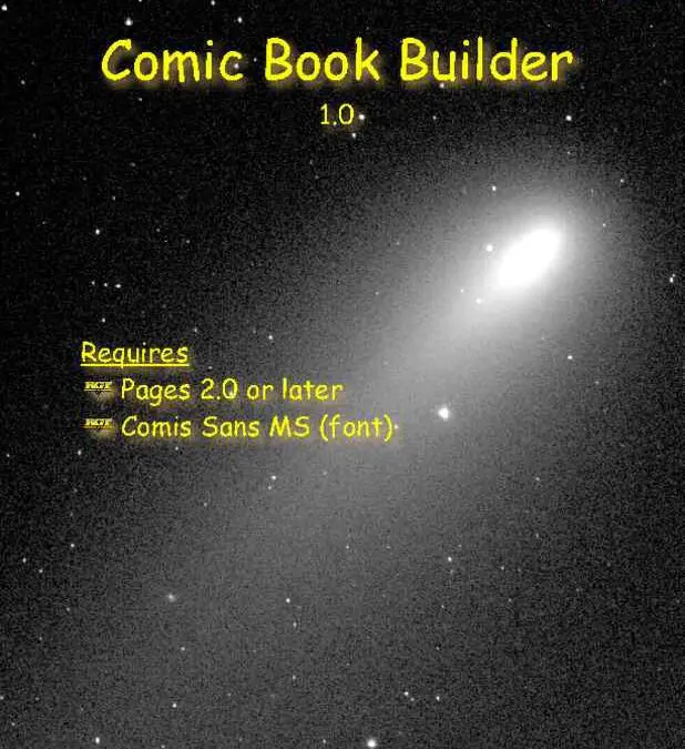 Dark Comic Book with Captions Preview