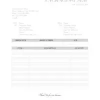 Detailed Packing Slip