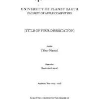 Dissertation Cover Page