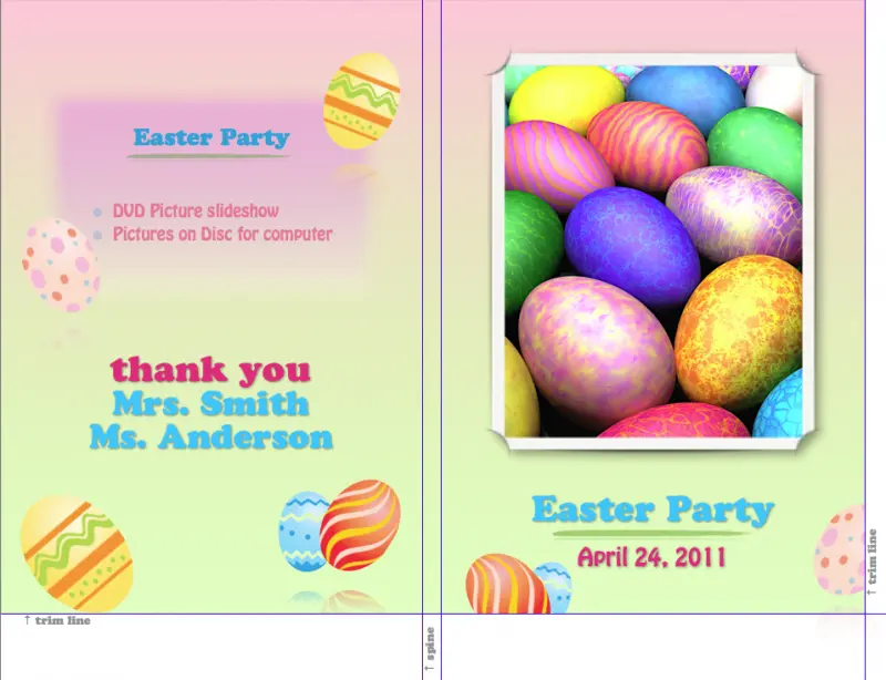 Easter-Themed Slim DVD Insert