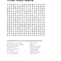 Easy Word Search Activity Page Easy Word Search Activity Page