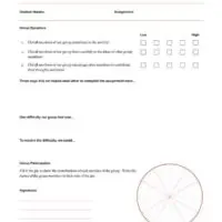 Evaluation Form for Group Projects