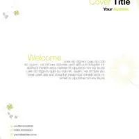 Flowered Flyer with Green Accents