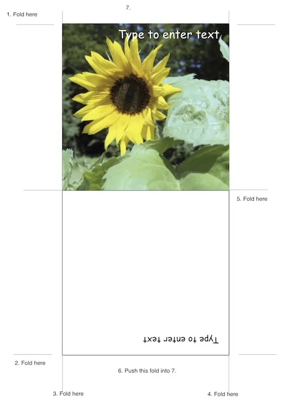 Folded CDDVD Sleeve with Photo Placeholder