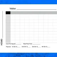 Football Squares Fundraiser Template for Pages