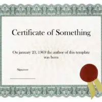 Formal Teal Certificate with Seal