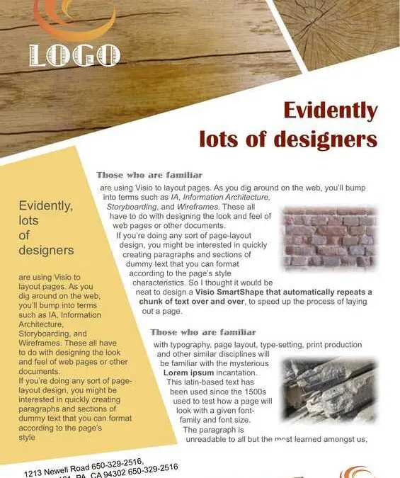 Geometric Woodgrain Poster