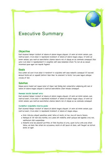 Green Globe Project Proposal Summary