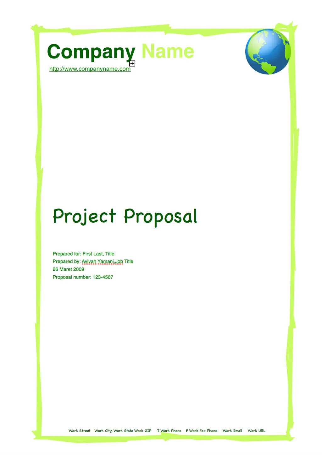 Green Globe Stationery