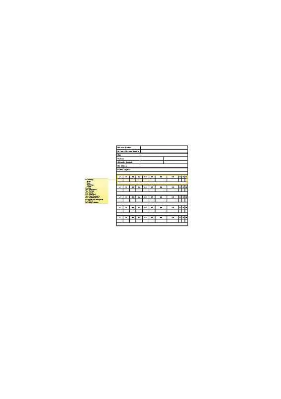 IT Job Tracking Sheet Page One