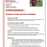 Immediate Press Release with Red Accents and Image
