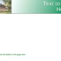 Landscape Poster with Green Banner Landscape Poster with Green Banner