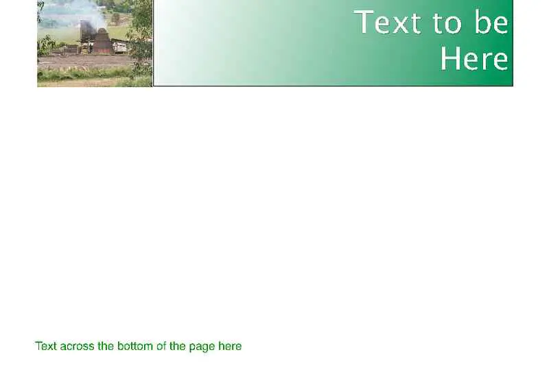 Landscape Poster with Green Banner